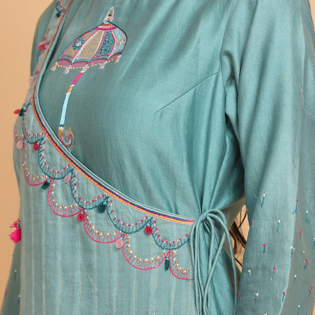 Blue Umbrella Suit Set - Image 5