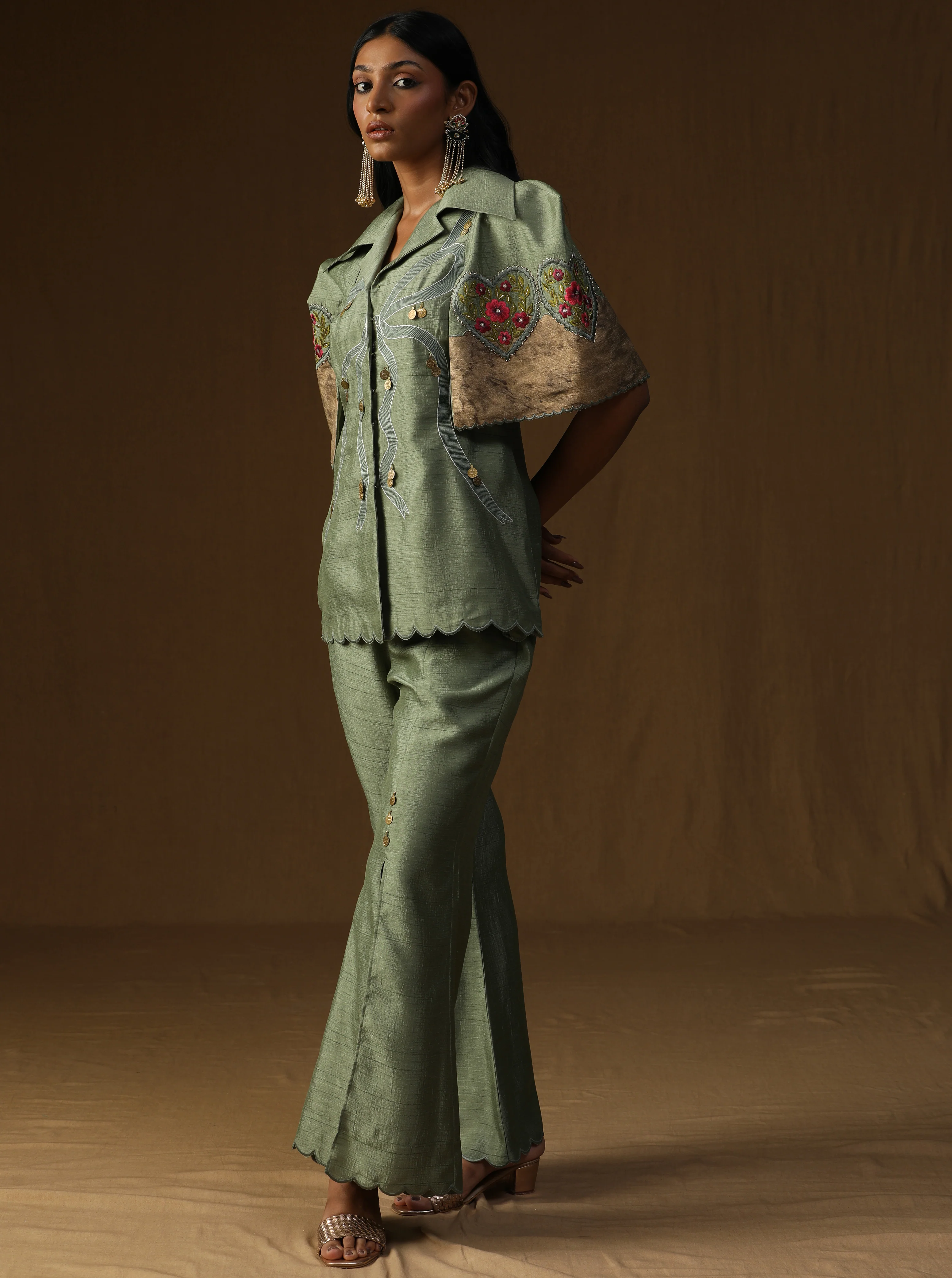 Chitra Pista Noor – The Artisan Rooh Co-ord Set - Image 4