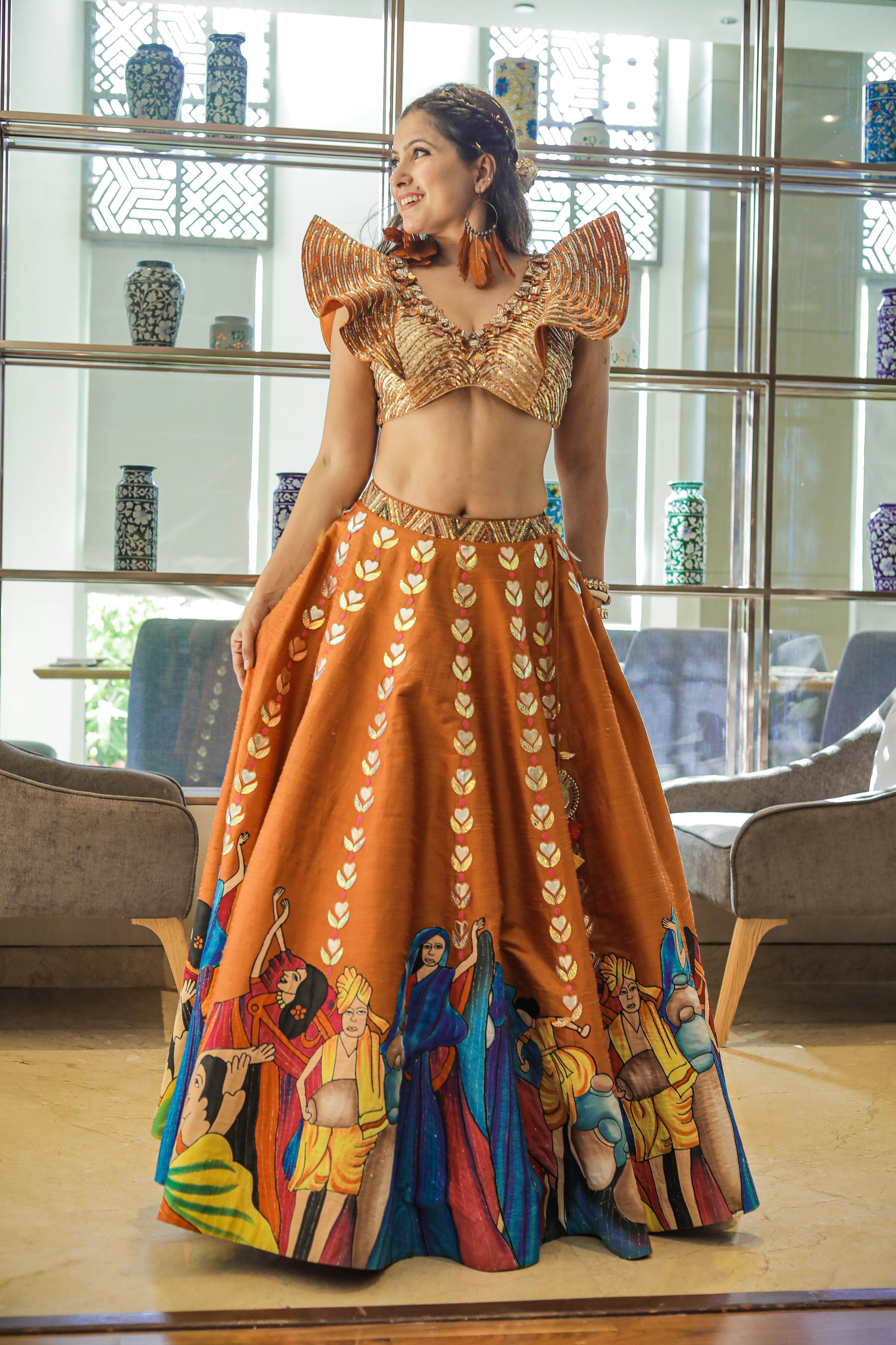 Suman Chellani Modern Baraat Lehnga - Image 5