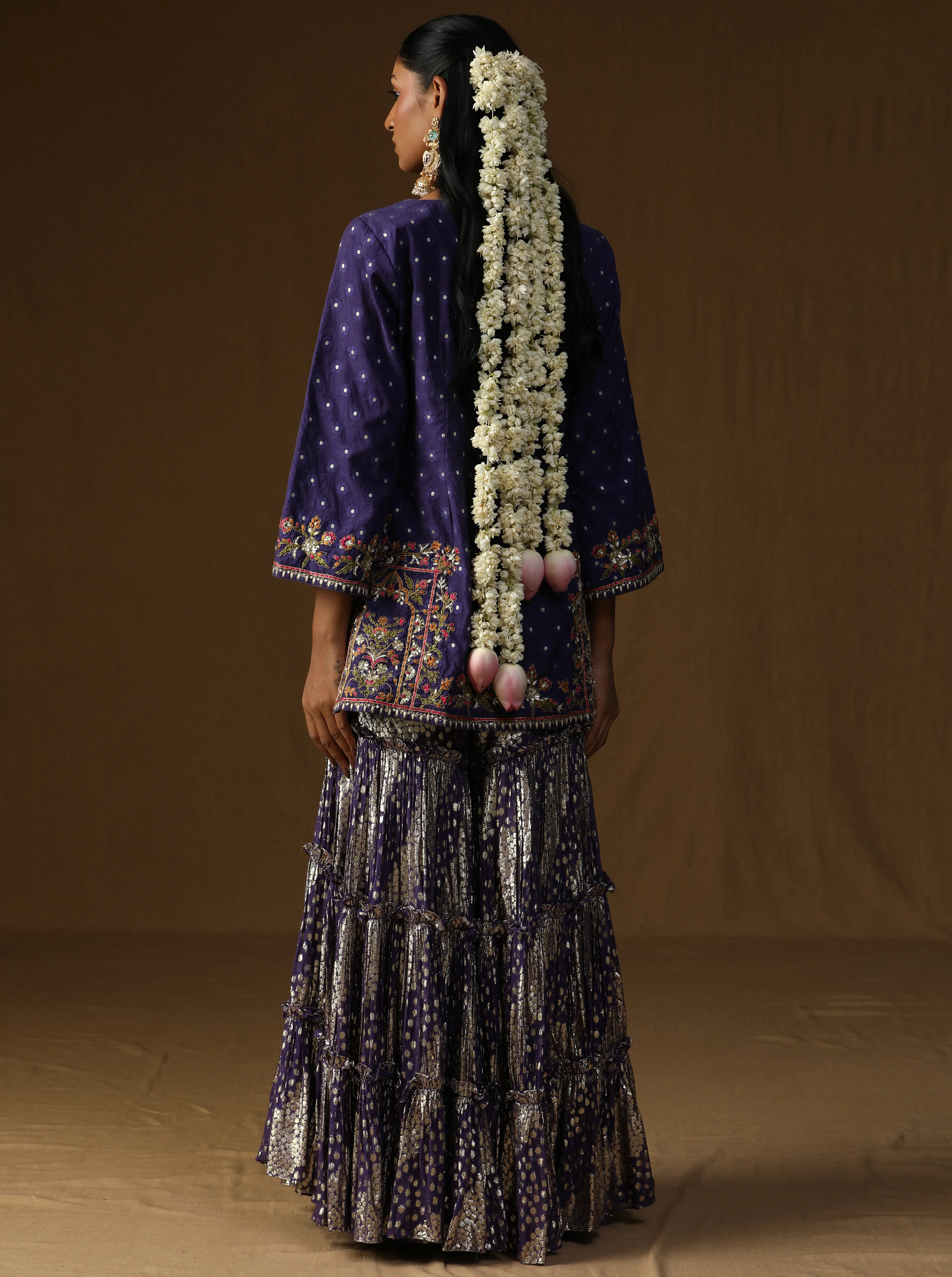 Noorika -Neel Kusum Sharara Set - Image 4