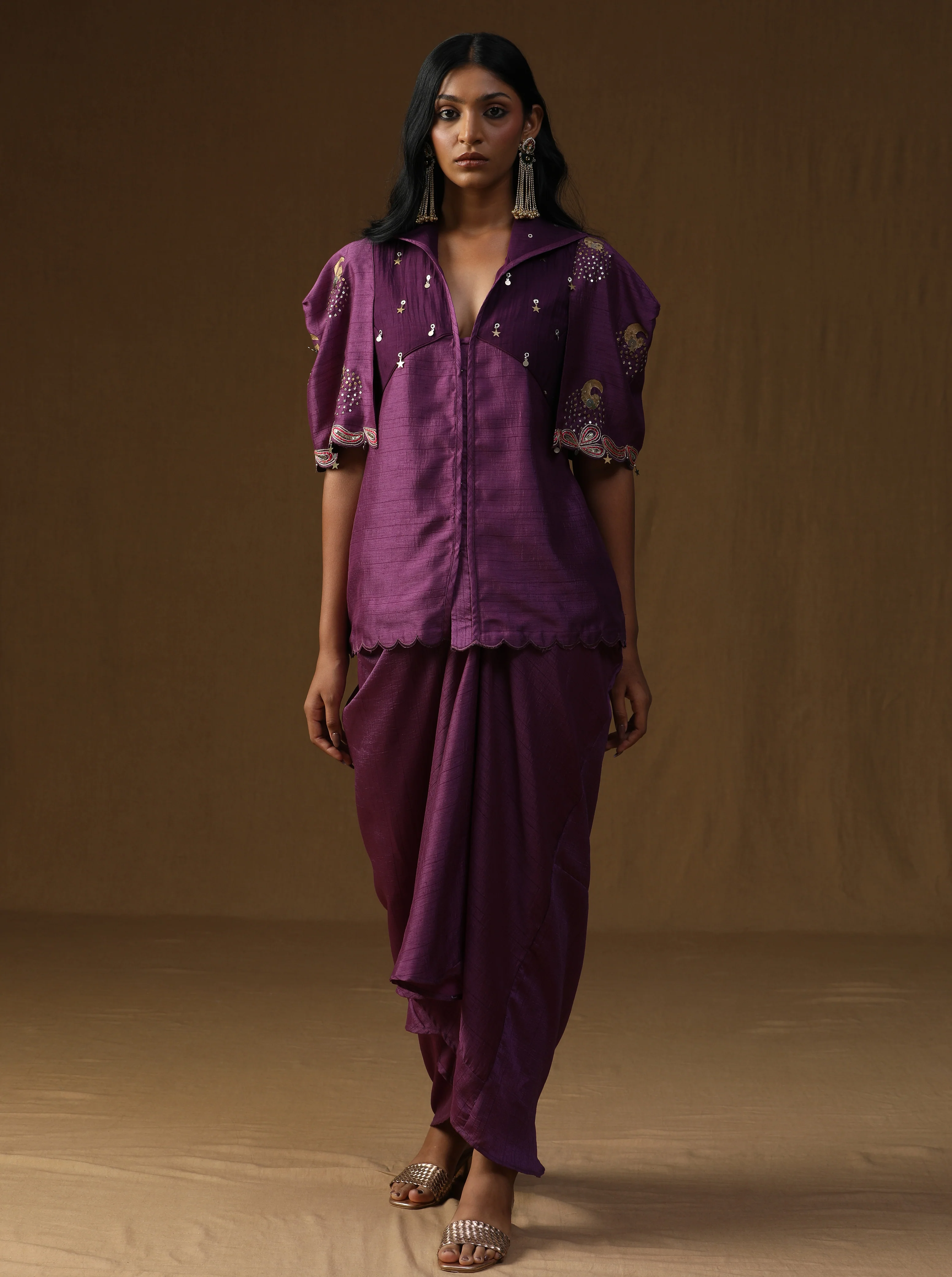 Rangadevi Jamuni – Draped Skirt Set - Image 3