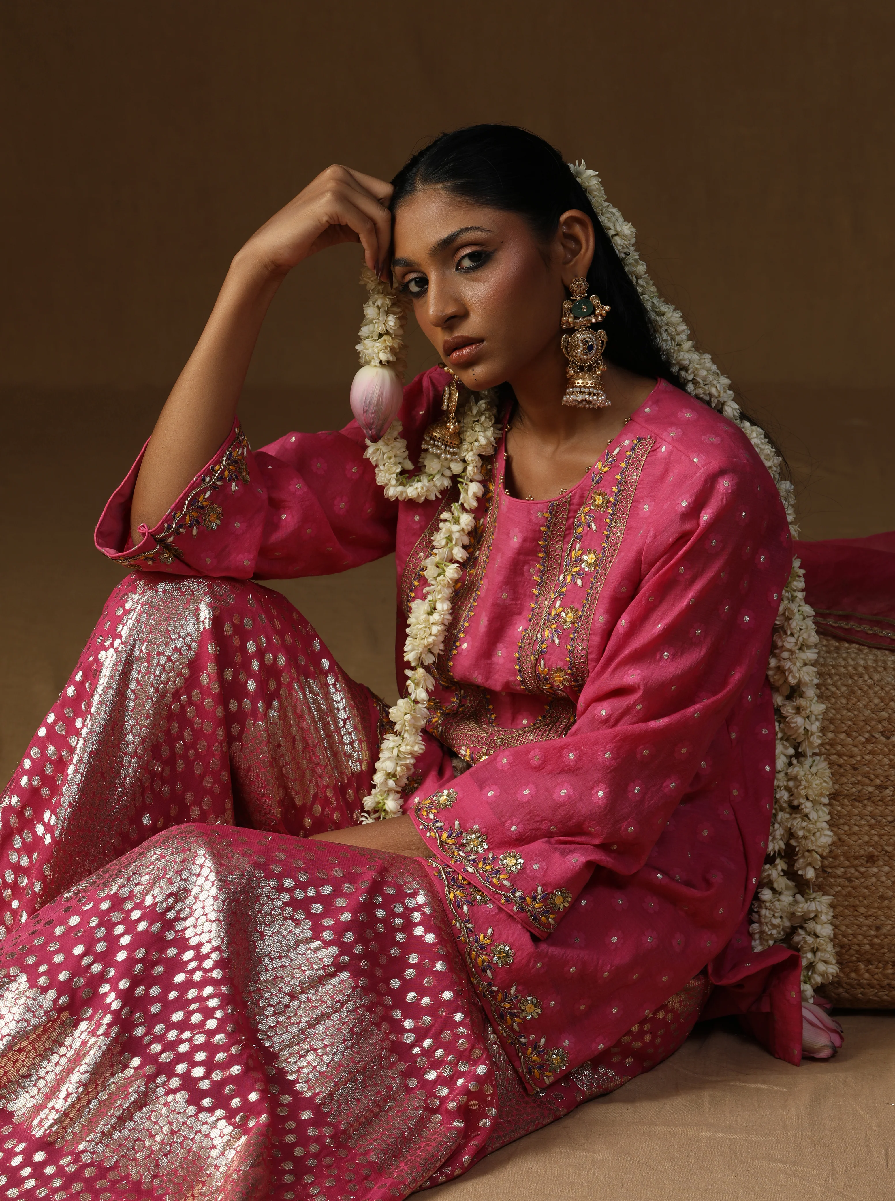 Rasika — Gulabi Embroidered Sharara Set - Image 4
